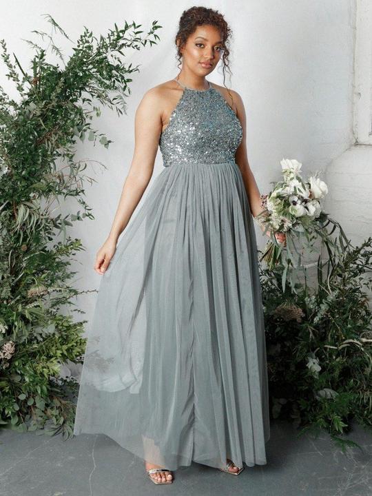 Image du produit Herba Robe de Demoiselle d'Honneur Vert Mist (34)