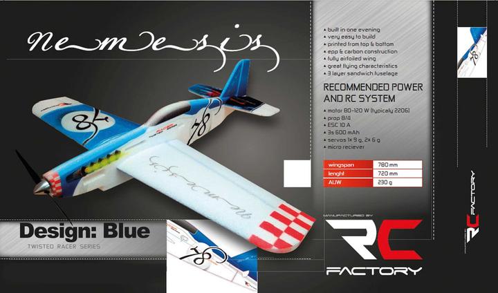 Produktbild RC Factory RC-Factory Nemesis Blue Racing series EPP (Kunstflug)