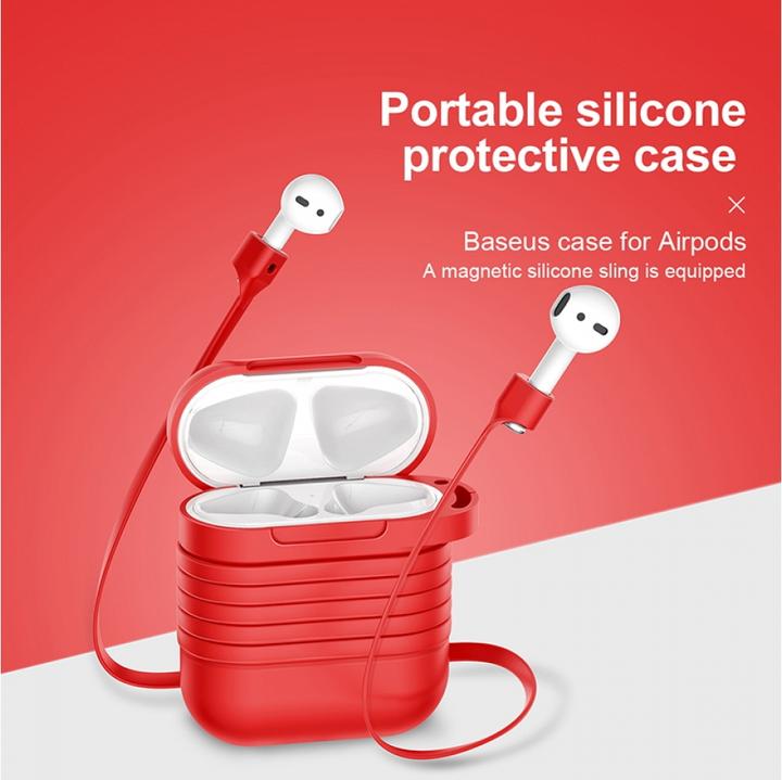 Actual product image Baseus Airpods cover silicone case