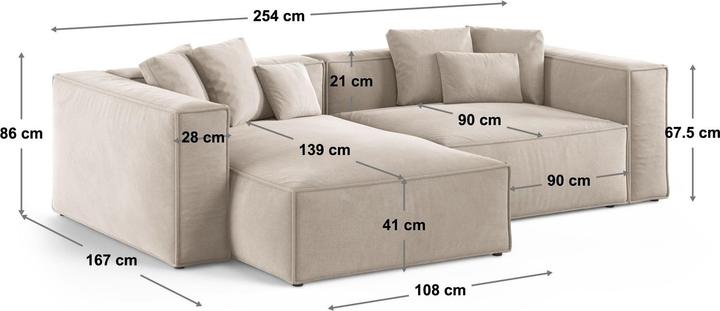 Produktbild Cosmopolitan Design Aveiro (Ecksofa)