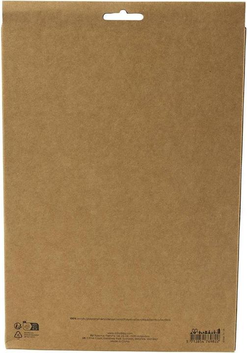 Immagine prodotto Creativ Company Bastelfilz 10 Stück, Sortiert, Natur, Detailfarbe: Braun