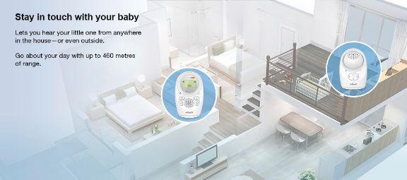 Image du produit VTech Moniteur LCD audio avec projecteur (Babyphone Audio, 300 m)