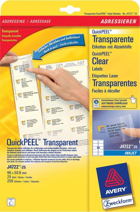 Actual product image Avery Shipping labels