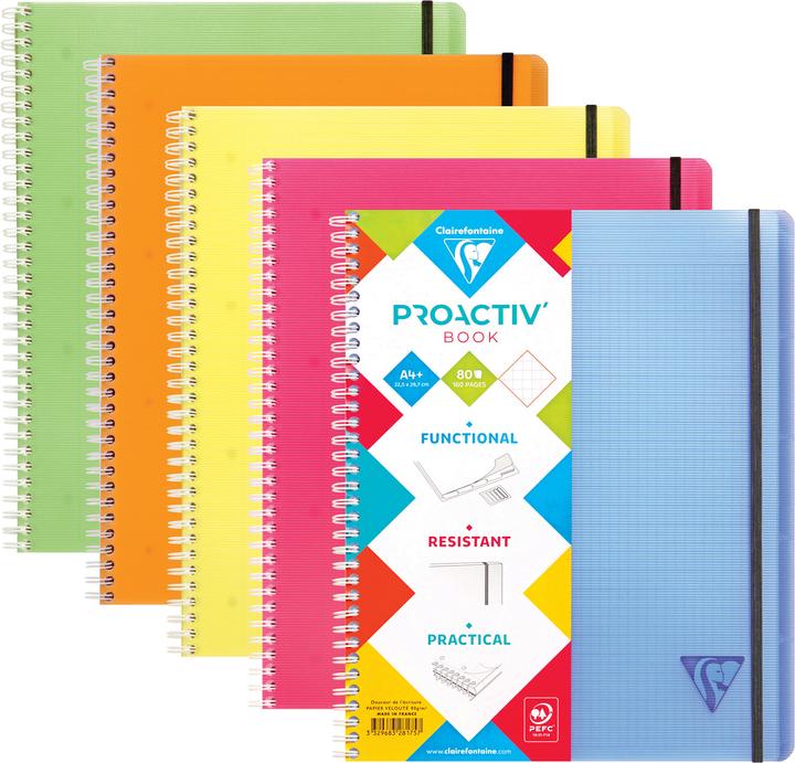 Image du produit Clairefontaine Linicolor Fresh (A4+, Quadrillé, Couverture souple)