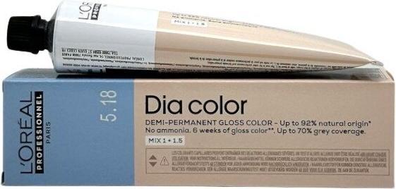 Immagine prodotto L'Oréal Paris Loreal DIA Colour 5.18 marrone chiaro cenere moka 60 ml (5,18 Marrone chiaro Grigio cenere Mocca)