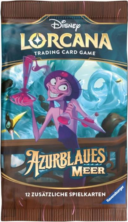 Produktbild Disney Lorcana Trading Card Game: Azurblaues Meer - Booster Display mit 24 Booster Packs (Deutsch (Deutsch, Booster Display)