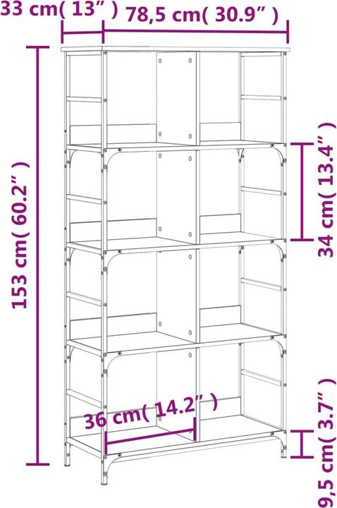 Immagine prodotto vidaXL Georgetta (78,5 x 33 x 82 cm)