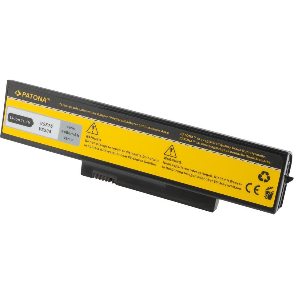 Patona 2271 (6 cubicoli, 4400 mAh), Batteria per notebook, Nero