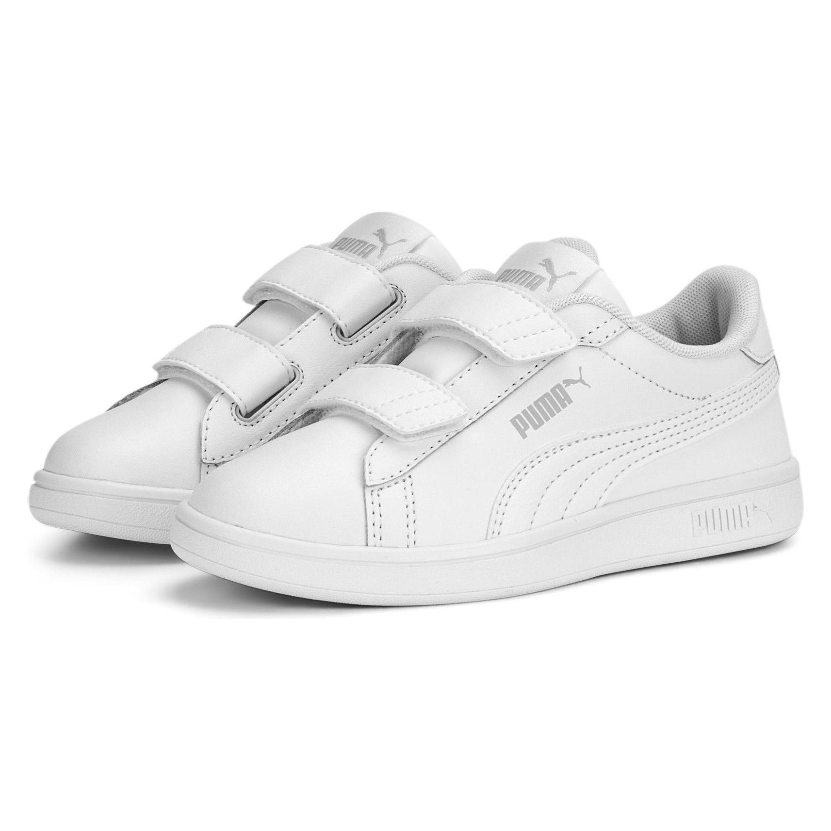 Puma, Unisex, Sneakers, Smash 3.0 L V Ps, Wit, (32.5)