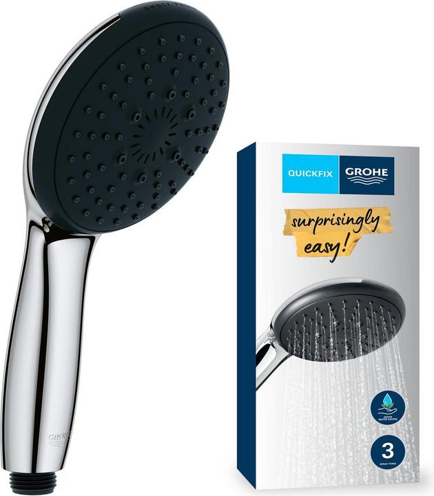 Produktbild Grohe Vitalio Start 110 QuickFix Handbrause, intelligente Strahlumstellung, wassersparend, 3 Strahlarten (3 Strahlarten, 7.40 l/min)