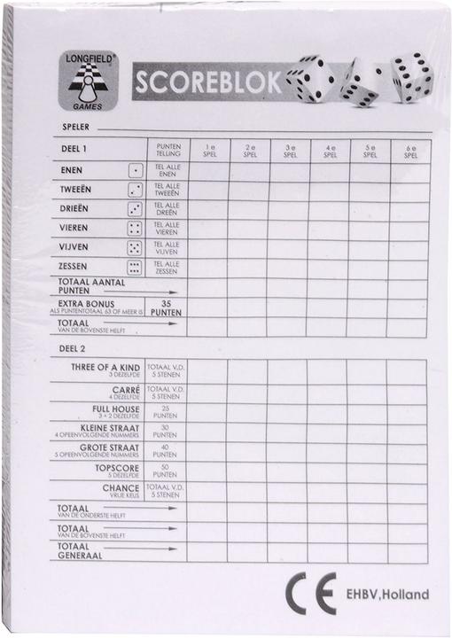 Longfield Games Score block (Dutch)