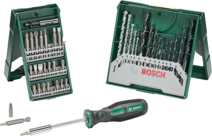 Bosch Zubehör 25+15+1 Mini-X-Line Sets plus Griff (3 mm, 4 mm, 5 mm, 6 mm, 8 mm)