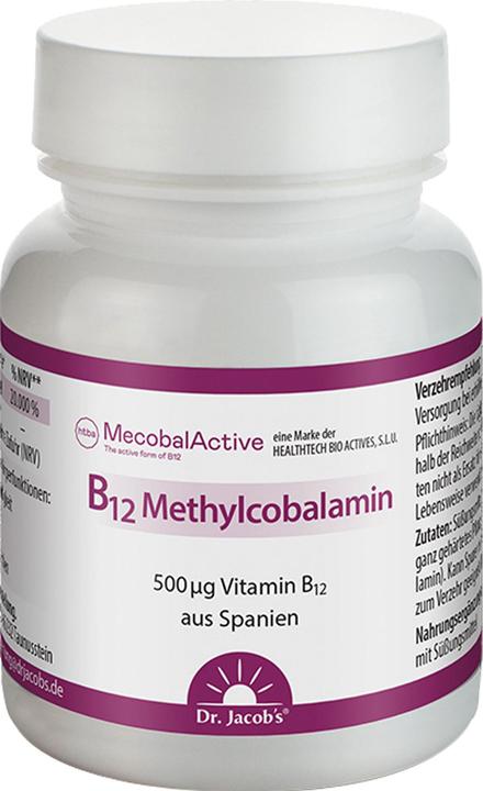 Actual product image Dr. Jacob's B12 Methylcobalamin Tablette (60 pcs., Pills, 35 g)