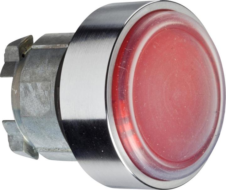 Produktbild Schneider Electric Metall-Tastenkopf mit klarer Silikonmembran und Federrückzug mit flacher Druckflä