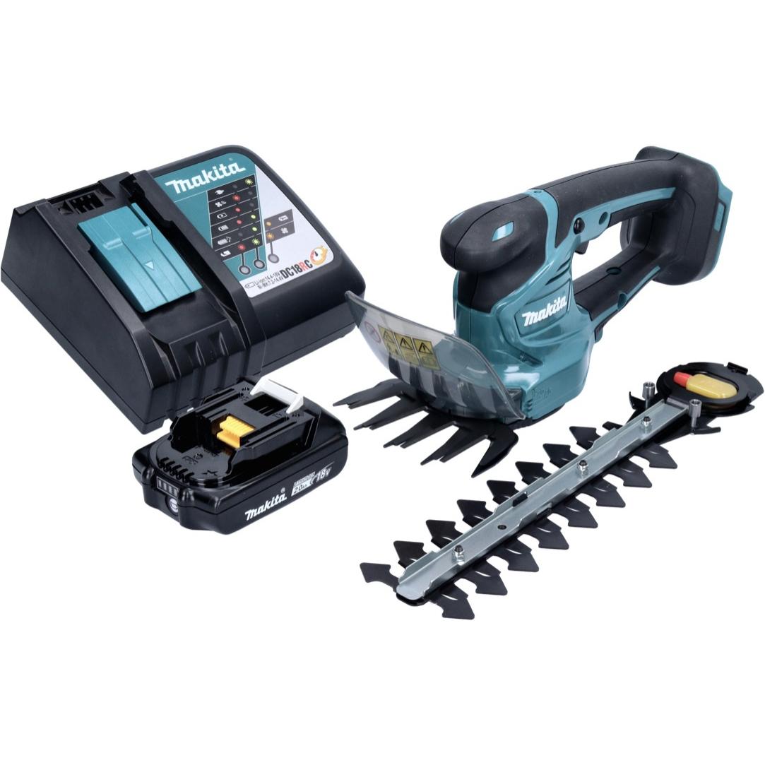 Thumbnail - Makita, Heckenschere, DUM 111 RA1X Akku Grasschere Strauchschere 18 V + 1x Akku 2,0 Ah + Ladegerät (Akkuheckenschere)