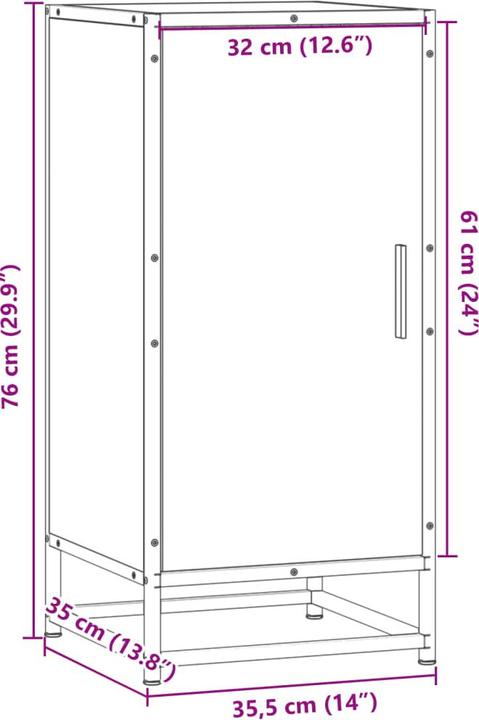 Image du produit vidaXL Sideboard (35.50 x 35 x 76 cm)