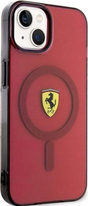 Actual product image Ferrari FEHMP14SURKR iPhone 14 6.1" red/red hardcase Translucent Magsafe (Apple iPhone 14)