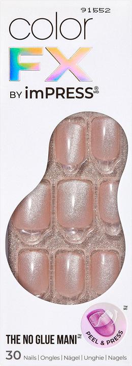Produktbild KISS Glue-on nails ImPRESS Color FX - Starstruck 30 pcs (Kunstnägel, Starstruck)
