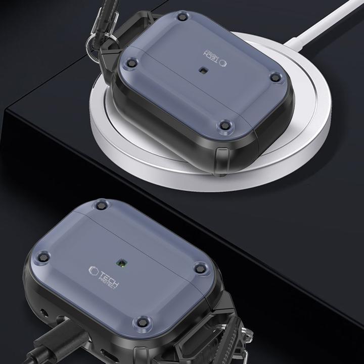 Image du produit Tech-Protect ROUGH HOOK Apple AIRPODS PRO 1 / 2 STEEL BLUE (Sac pour écouteurs)