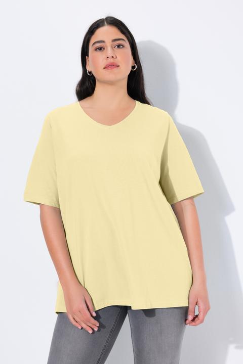 Actual product image Ulla Popken Essential V-Neck Stretch Tee (54)