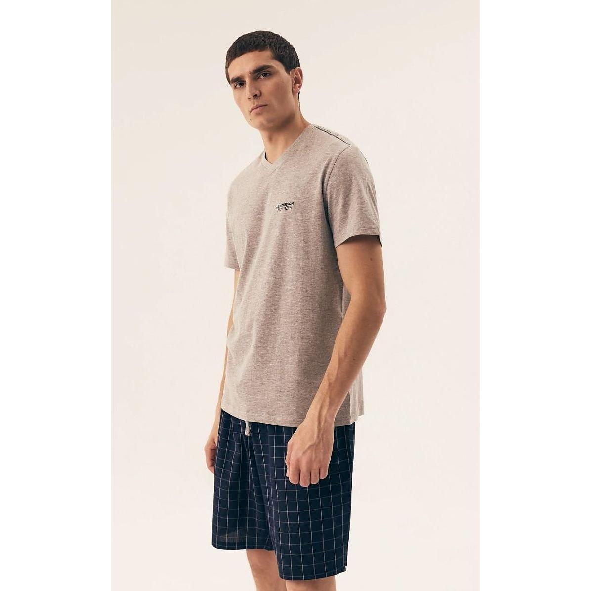 Henderson, Herren, Pyjama, Pyjama, Grau, (XL)