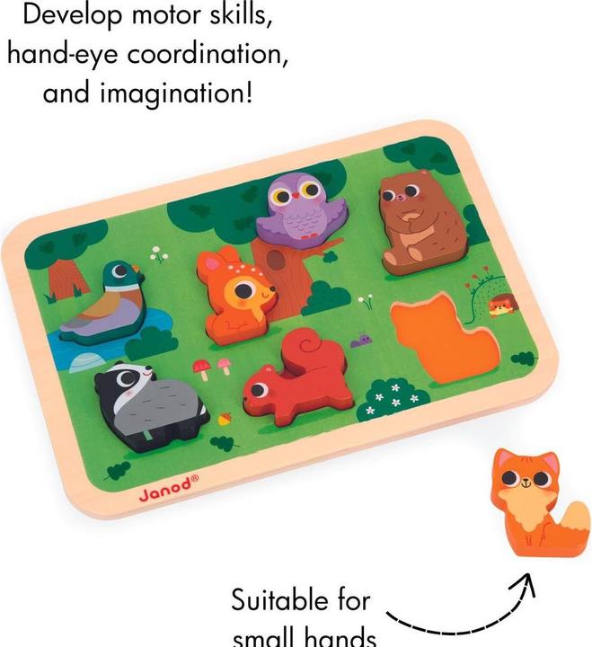 Immagine prodotto Janod Puzzle a pezzi La Foret (7 pezzi)