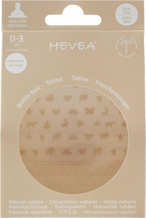 Produktbild Hevea Trinksauger Naturkautschuk slow-flow 0-3 Mt.