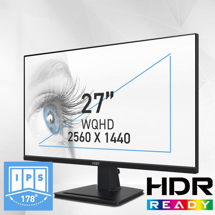 Image du produit MSI PRO MP275Q (2560 x 1440 pixels, 27")