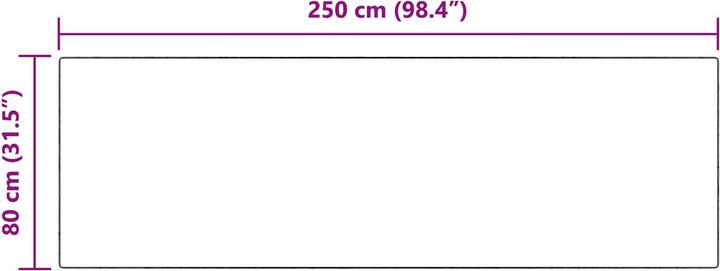 Produktbild vidaXL Wohnzimmerteppich (80 x 250 cm)