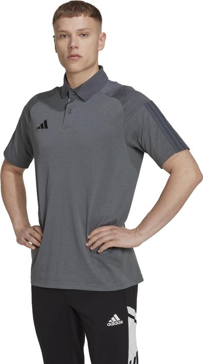 Actual product image adidas Tiro 23 Competition Polo Mens T-Shirt Grey HU1344 (XL) (XL)