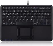 Produktbild Perixx PERIBOARD-510 H PLUS UK, Mini USB-Tastatur, Touchpad, Hub, schwarz (Eng. Int., Kabelgebunden)
