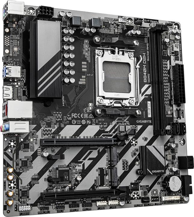 Productafbeelding Gigabyte B840M D2H (AM5, AMD B840, mATX)