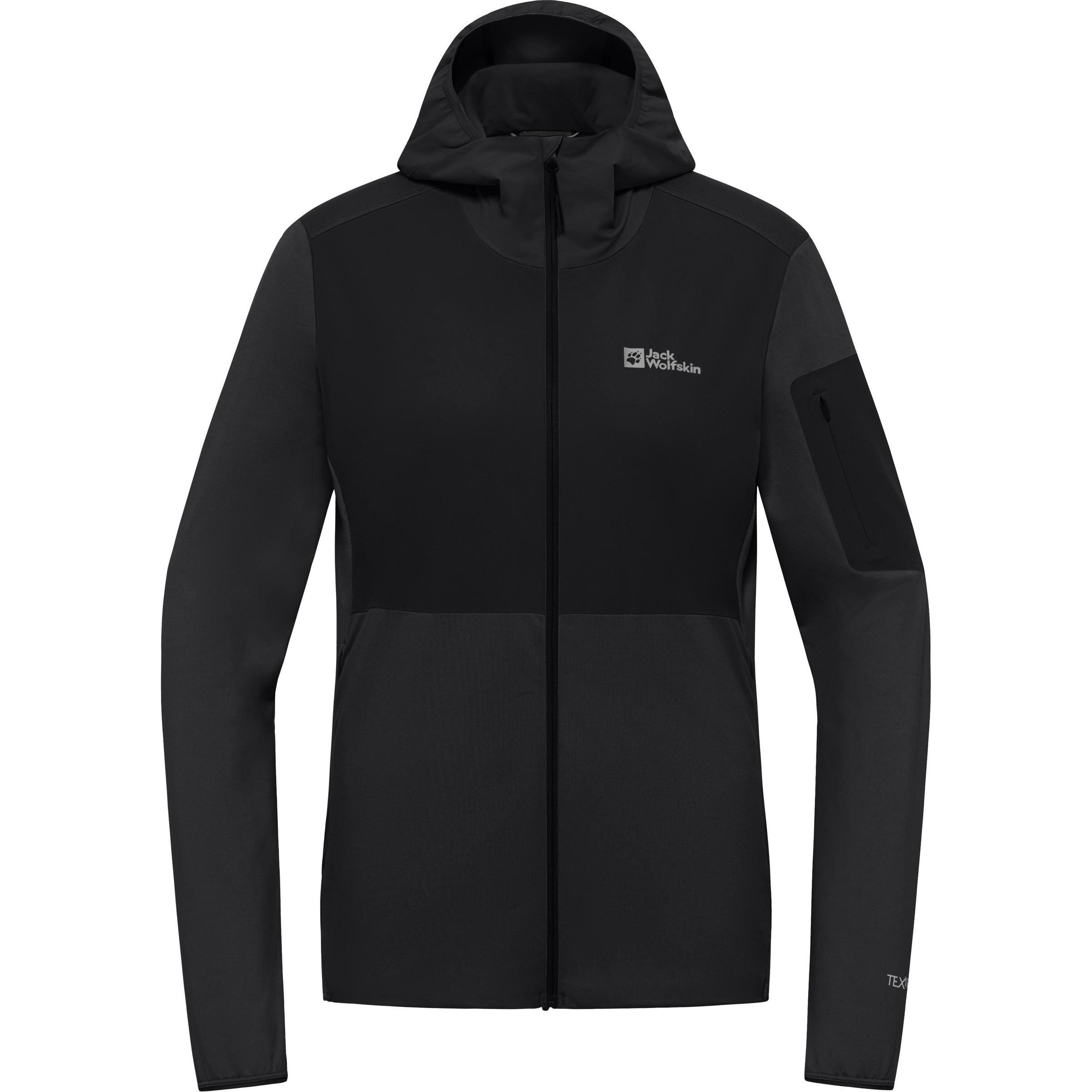 Jack Wolfskin, Damen, Jacke, Prelight Trail Hoody W (M), Schwarz, M