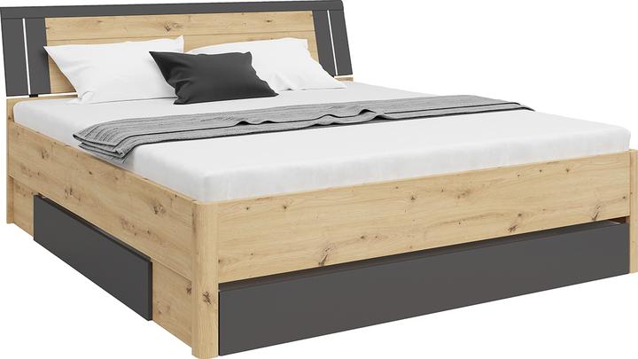 Image du produit Black Red White Lit (180 x 200 cm)