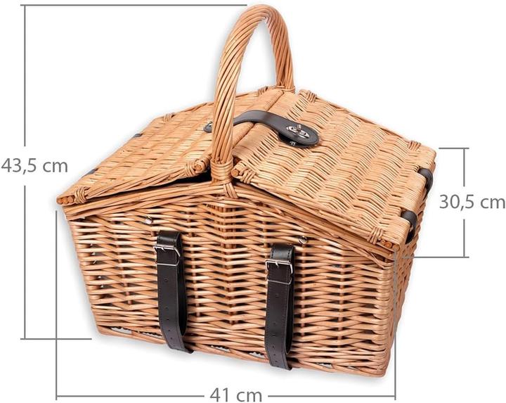 Image du produit Schramm Panier pique-nique en osier