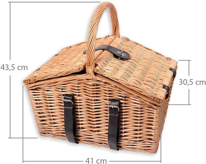 Image du produit Schramm Panier pique-nique en osier