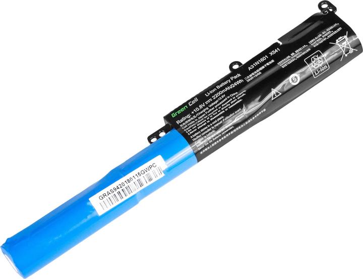 Produktbild GreenCell AS94 - Akku - ASUS - R541N R541S R541U - Vivobook Max F541N F541U X541N X541S (3 Zellen, 2200 mAh)