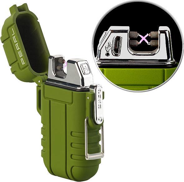 Produktbild Pearl 2er Set Elektronisches Feuerzeug mit doppeltem Lichtbogen