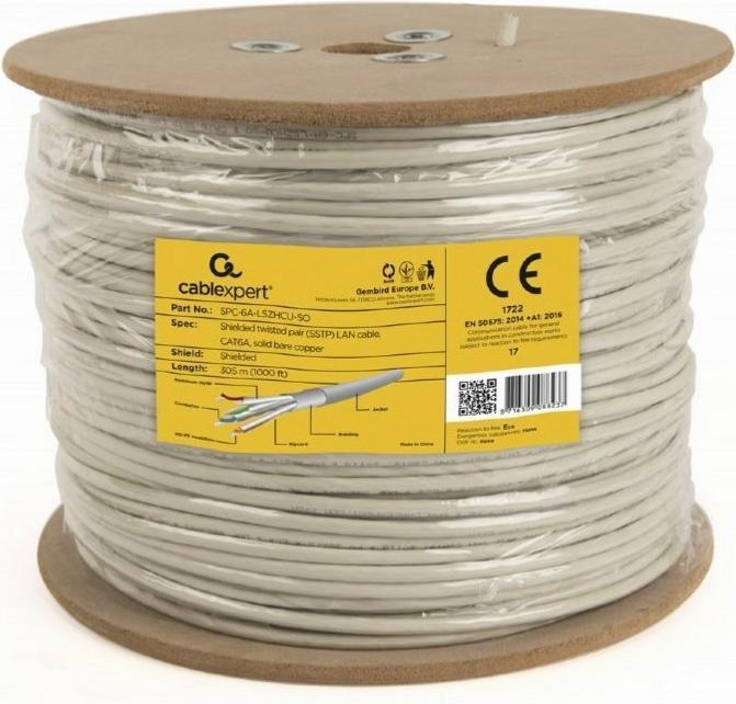 Actual product image Gembird SPC-6A-LSZHCU-SO SFTP so (S/FTP, CAT6a, 305 m)