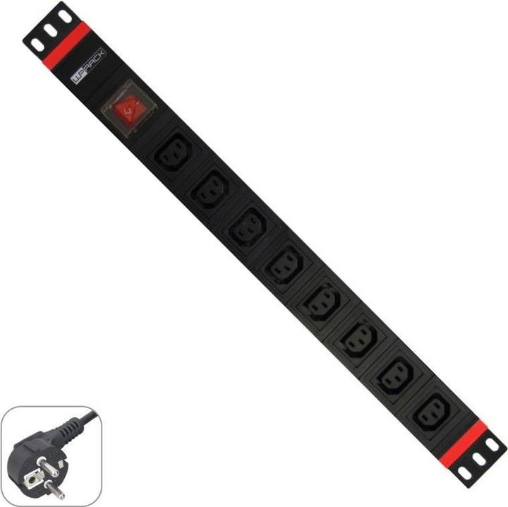 Immagine prodotto Wp WPN-PDU-G05-08 prolunghe e multiple 2 m 8 presa(e) AC Nero