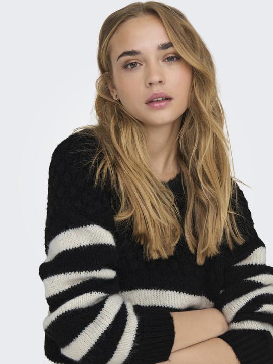 Produktbild Only ONLBILLIE LIFE LS STRIPE O-NECK EX KNT Strickpullover (L)