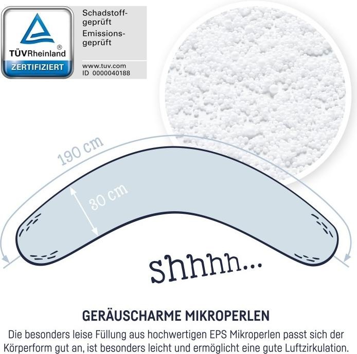 Actual product image Julius Zöllner Nursing pillow 190, Mountain Bear (76 cm)