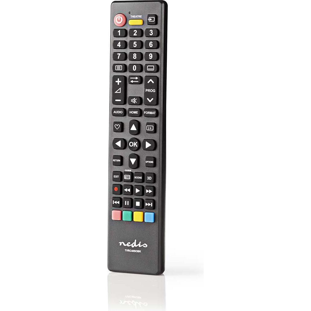 Nedis Télécommande universelle compatible TVRC40SOBK pour TV Sony (Universal Fernbedienung), Fernbedienung, Schwarz