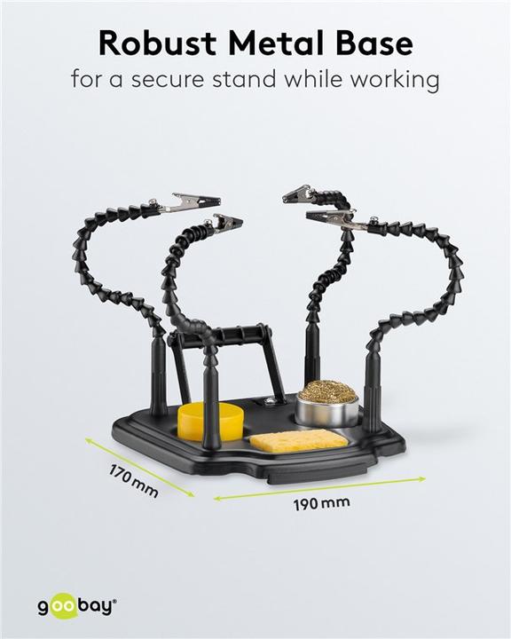Actual product image Goobay Soldering aid with 4 flexible arms (Third hand)
