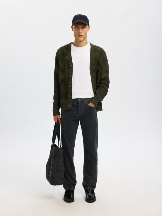 Actual product image Selected 196 Dark Wash Straight Fit Jeans (W28/L32)