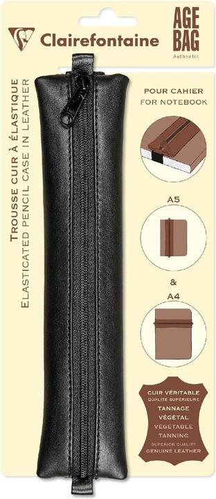 Clairefontaine Case AgeBag Leather Black, Filled: No, Case type