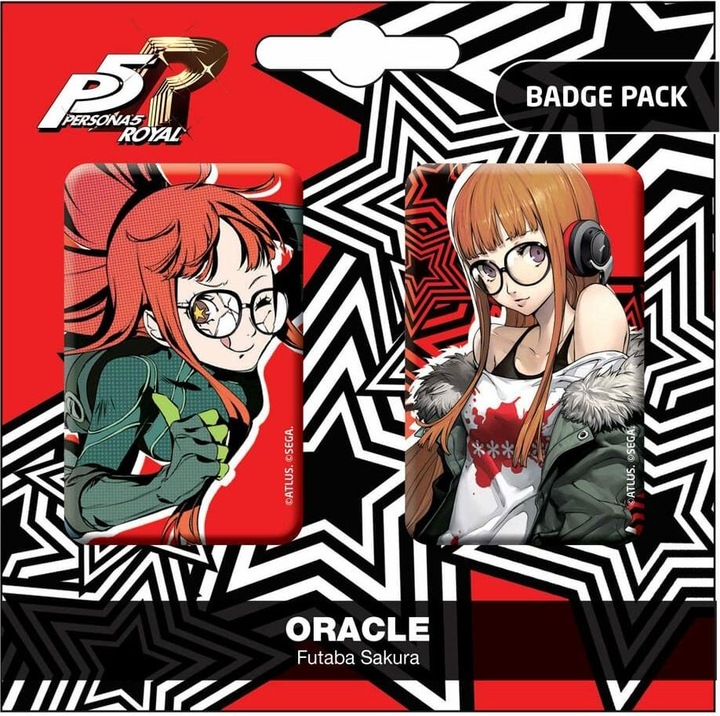 Produktbild POPbuddies Persona 5 Royal Ansteck-Buttons Doppelpack Oracle / Futaba Sakura
