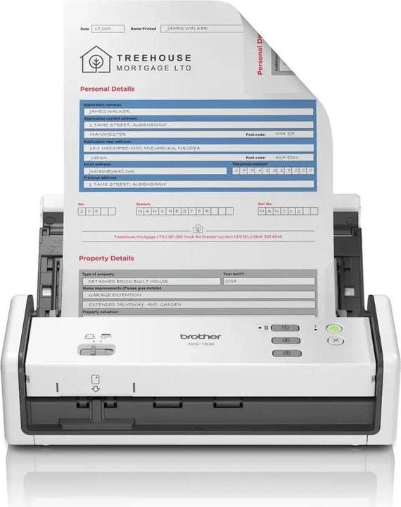Immagine prodotto Brother ADS-1800W30 ppm ADF 20 f (USB, WiFi, LAN, Wi-Fi diretto)
