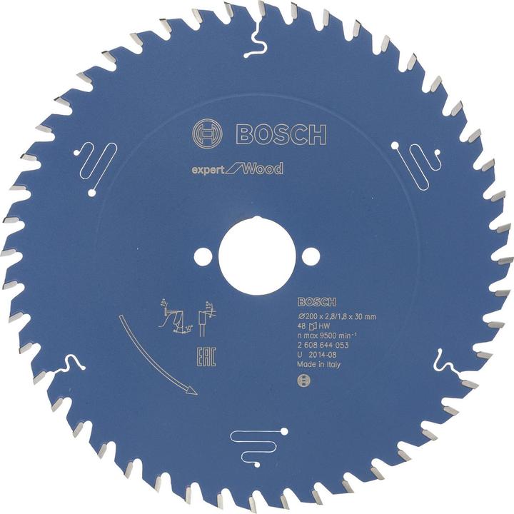 Produktbild Bosch Professional Zubehör Kreissägeblatt Expert for Wood, 200 x 30 x 2,8 mm, 48