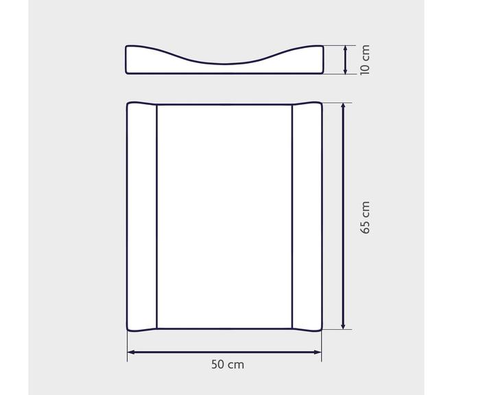 Produktbild Julius Zöllner Wickelmulde Wave Folie Birdy, 50 x 65 cm (50 x 65 cm)